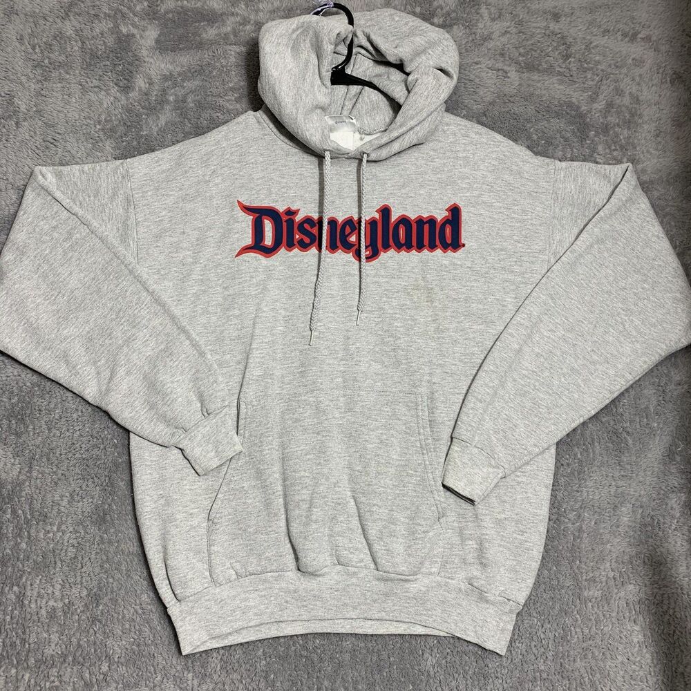 Disneyland Disney Parks Gray Hoodie Pullover‎ Sweatshirt L